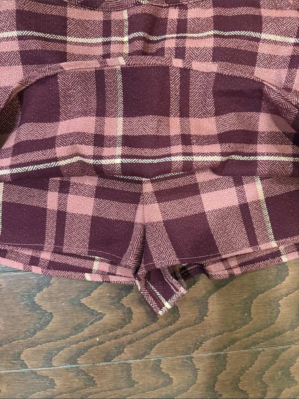 Free People NWT plaid skort, medium